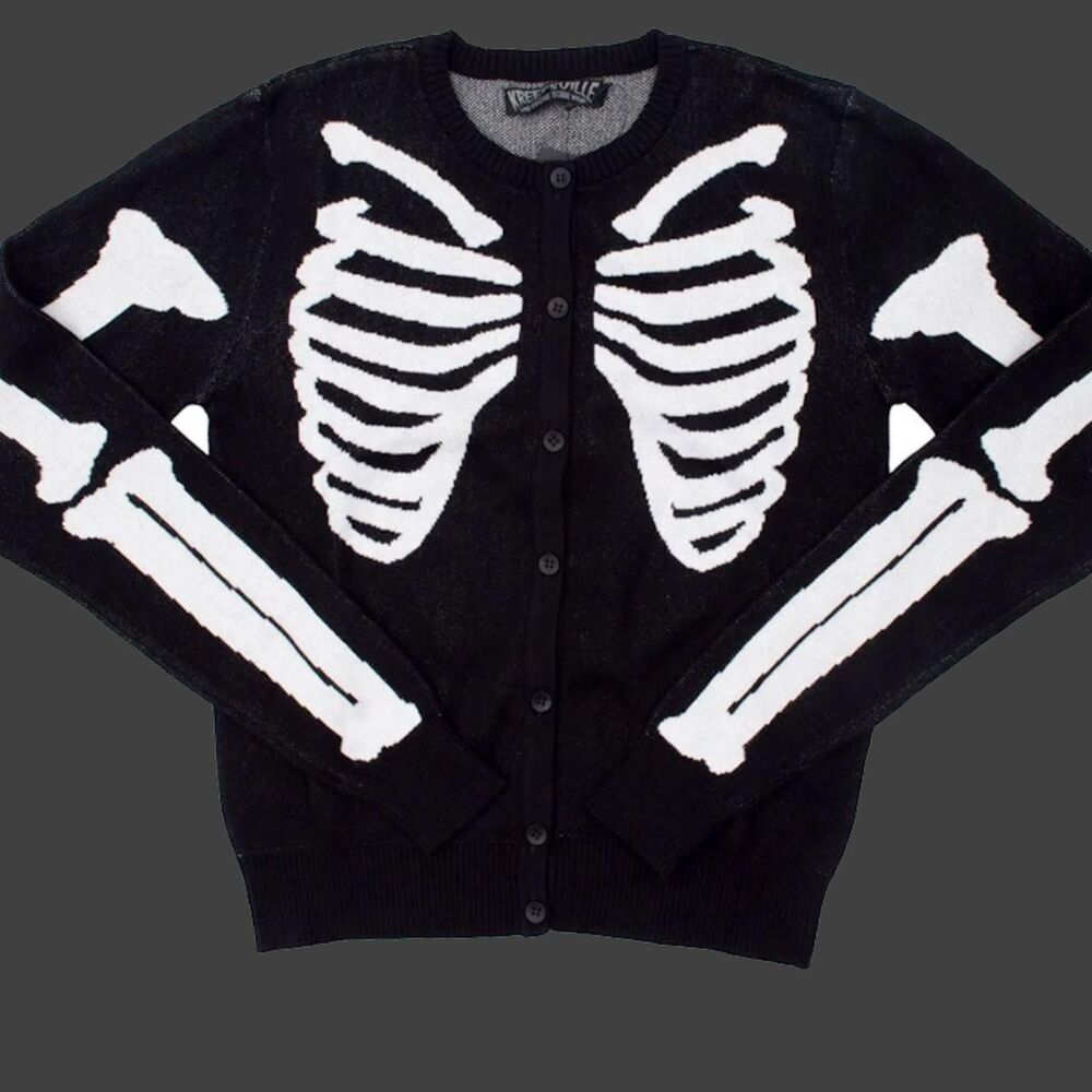 Kreepsville-666 Women's Black Cardigan